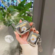 Корейский чехол peaceminusone x с изображением маргаритки, Беспроводная Bluetooth-гарнитура, чехол для Apple Airpods 1/2 air pods pro, силиконовый чехол для наушников 2024 - купить недорого