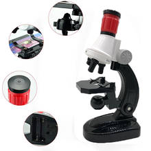 Kits de Ciencia de microscopio para principiantes para niños, con 100X 400X 1200X y LED, el mejor regalo para microscopio de juguete educativo para soldar 2024 - compra barato