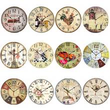 Vintage Reloj de pared de madera grande Shabby Chic rústico cocina hogar estilo antiguo 2024 - compra barato