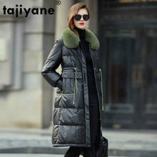 Real Genuine Leather Jacket Fox Fur Collar Autumn Winter Coat Women Clothes 2020 Korean Sheepskin Down Coat Plus Size ZT4905 2024 - buy cheap