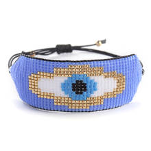 ZHONGVI Turkish Evil Eye Bracelet luxury MIYUKI Handmade Cuff Bracelets Fashion Woven Loom Pulseras Mujer Moda Gift Dropshipping 2024 - buy cheap