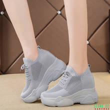Hidden Heels Platform Sneakers Women Breathable Air Mesh Wedge Sock Shoes Woman 2020 Spring Casual Shoes Zapatos De Mujer 2024 - buy cheap