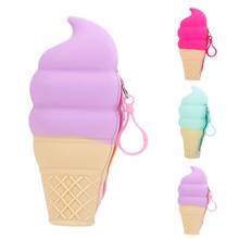 Girls Ice Cream Mini Coin Purse Silicone Mini Coin Bag Change Wallet Purse Small Women Key Wallet Coin Wallet Children Kids Gift 2024 - buy cheap