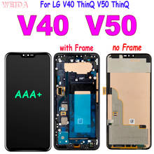 Pantalla LCD Original para LG V40 V50, montaje de digitalizador con pantalla táctil con marco para LG V40 ThinQ V50 ThinQ 5G, reemplazo LCD 2024 - compra barato