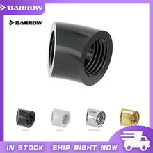 Barrow TDWT45SN Black / Silvery / White G1/4'' thread 45 degree Fitting Adapter water cooling Adaptors water cooling fitting 2024 - buy cheap
