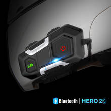 HEROBIKER-Intercomunicador inalámbrico para casco de motocicleta, interfono con altavoz, impermeable, 1200M 2024 - compra barato