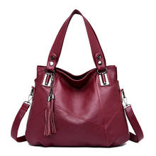 2020 Women's Genuine Leather Handbags Shoulder Bag Luxury Brand Tote Bags for Women Crossbody Bags Handbags Women Famous Brands 2024 - buy cheap