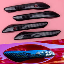 4pcs/set Door Handle Panel Cover Trim ABS Plastic Carbon Fiber Texture fit for Hyundai Sonata DN8 2020 2024 - buy cheap