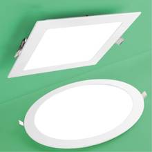 Ultra Thin Panel Light 3W 6W 9W 12W 15W 18W LED Downlight Round/Square Lamp Bedroom Kitchen Spot Lighting Recessed Ceiling Light 2024 - buy cheap