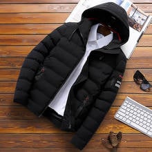 2019 New Fashion Praka Men Winter Jacket Coat Hooded Thick Warm Mens Winter Coat Casual Male Overcoat Veste Homme Hiver 2024 - buy cheap