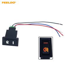 FEELDO Car Fog Light Switch Working Light Switch For NISSAN 2013+ Qashqai Juke Tiida Almera 5pin On-off Switch Wire Cable #6138 2024 - buy cheap