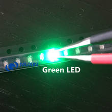 Diodo emisor de luz verde super brillante LED 3V, SMD 100, 0402, 0603, 0805, 2835, 3528, 1206, 5050, 5730, 3014, 4014 2024 - compra barato