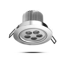 Lámpara de techo led regulable, 3W, 4W, 5W, 12v, foco de iluminación de emergencia, Bombilla redonda, blanco Natural cálido 2024 - compra barato