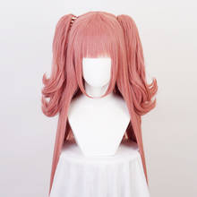 Kakegurui Yumemite Yumemi Cosplay Wigs Pink Long Straight Synthetic Hair With Double Chip Removable Ponytails + Wig Cap 2024 - buy cheap