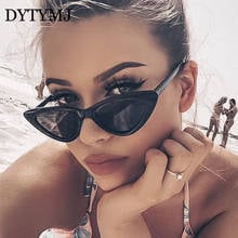 DYTYMJ Cateye Sunglasses Women Luxury Brand Designer Sunglasses Woman Retro Candy Colors Transparent Glasses Oculos Feminino 2024 - buy cheap