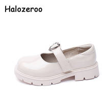 2021 Spring Kids Heart Princess Shoes Baby Girls Brand Dress Shoes Children Pu Leather Flats Black Shoes Fashion Shoes Mary Jane 2024 - buy cheap