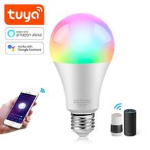 Smart Light Tuya RGB LED Bulb Smart Life 2.4G WiFi LED Lamp color changing lights lampa led E27 Alexa Echo,Google Home 220V 110V 2024 - buy cheap