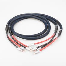 Audiocrast-Cable de altavoz chapado en plata LS800 HIFI, Conector de altavoz de alta gama 4N OFC, para sistemas Hi-fi Y conector Banana 2024 - compra barato