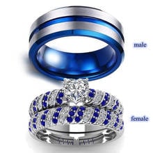 Couple engagement ring, new hot sale, fashion jewelry, Valentine's Day gift，Party accessories 2024 - buy cheap