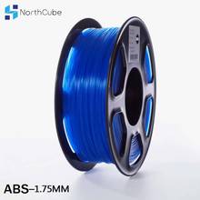 NORTHCUBE ABS Filament 3D Printer Filament 1.75mm 1kg Printing Materials 3D Plastic Printing Filament Transparent Blue Color 2024 - buy cheap