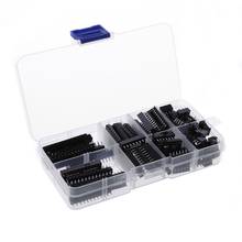 2021 New 66 Pcs/set DIP IC Sockets Adaptor Solder Type Socket Kit 6 8 14 16 18 20 24 28 Pins 2024 - buy cheap