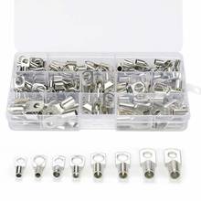 170/100/60Pcs Assortment SC Bare Terminals Tinned Copper Lug Ring Seal Wire Connectors  Cable Crimped/Soldered Terminal Kit 2024 - buy cheap