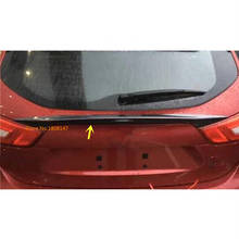 Car styling ABS chrome Rear tail Spoiler side triangle wing window bezel trim Stick 1pcs For Nissan Qashqai j11 2016 2017 2018 2024 - buy cheap