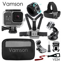 Водонепроницаемый корпус Vamson для Gopro 8, черный корпус, аксессуары для GoPro Hero 8, Черная Спортивная камера VS34 2024 - купить недорого
