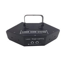 Free Shipping LED Six-Eye Scanning Laser Light RGB Full Color For Disco Dj Party Wedding Pub Stage Effect Light LED RGB Laser