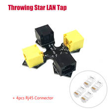 Passive Ethernet tap Throwing Star LAN Tap Network Packet Capture Mod Replica Monitoring Ethernet Communication Rj45 Connector 2024 - buy cheap