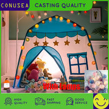 1,3 м детская палатка для детей для дома и улицы для маленьких девочек принцесса замок детский складной Cubby игрушки Enfant номер дома детская игровая палатка вигвама подарок 2024 - купить недорого