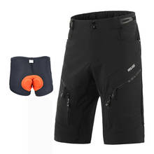 Arsuxeo-shorts masculino para ciclismo, shorts folgado, para downhill, esportes ao ar livre, caminhadas, bmx, montanha, bicicleta 2024 - compre barato