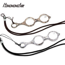Iboode-gafas de lectura plegables con forma de ojo de gato para hombre y mujer, lentes portátiles para presbicia con dioptría + 1,0, 1,5, 2,0, 2,5, 3, 3,5, 4 2024 - compra barato
