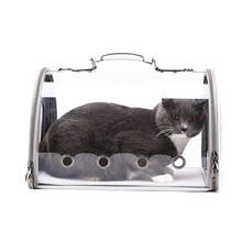 Bolsa de transporte portátil transparente para mascotas, mochila de viaje al aire libre para cachorros y gatos, transpirable, poroso, nueva 2024 - compra barato