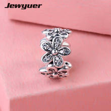 Spring Dazzling Daisies flower Spacer Charms 925 Sterling Silver fine Jewelry flower Fit beads Bracelet DIY Memnon Memnon SP042 2024 - buy cheap