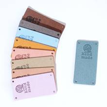 20Pcs Mix Handmade Labels Tags Synthetic Leather Labels Hand Made With Love Tag For Clothing/Hats/Bags/Gifts Sewing Accessories 2024 - buy cheap