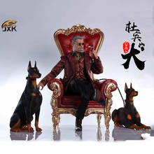 Jxk simulação em escala de 1/6, animal de estimação, cão, doberman, modelo de cachorro, presente para crianças, figura de ação, decoração de carro 2024 - compre barato