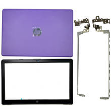 Задняя крышка для ноутбука с ЖК-экраном/передняя рамка/петли для ЖК-дисплея/нижний чехол для hp 15-BS 15T-BS 15-BW 15Z-BW 250 G6 255 G6 фиолетовый 2024 - купить недорого