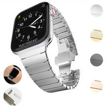 Band for Apple Watch Series 5 4 3 2 40MM 44MM 38MM 42MM Sport Bracelet Strap For iwatch Band metal loop Accessories 2024 - купить недорого
