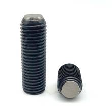 2pcs M6 bead positioning screws Allen flat ball plunger screw angle seat type lock bolt carbon steel black color 10mm-25mm long 2024 - buy cheap