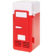 Mini refrigerador USB rojo, Enfriador de latas de bebidas, para portátil, PC, ordenador 2024 - compra barato