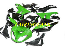 Injection mold Fairing Body kit for KAWASAKI Ninja ZX6R 636 09 10 11 12 ZX 6R 2009 2010 Green Black Fairings bodywork+gifts KR03 2024 - buy cheap