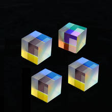 Combinador prisma de cubo x defeituoso, 4 unidades, 2x cm divisor cruz cromo óptico para decoração doméstica 2024 - compre barato