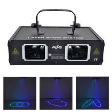 2 Lens GB Laser Animation Scan Projector Lights Lamp DMX DJ Disco Party Show Holiday Bar Moving Beam Ray Stage Lighting 506GB 2024 - buy cheap