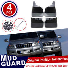 for Toyota Land Cruiser LC100 FJ100 1998~2007 Car Mud Flaps Front Rear Mudguard Splash Guards Fender Mudflaps Flap 2005 2006 2024 - buy cheap