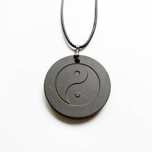 Wholesale Black quantum pendant scalar energy Necklace Round Yin Yang Pendant Quantum Science Necklace Energy Power 1pc 2024 - buy cheap