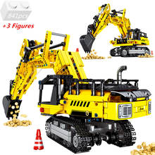 NEW High-tech Mechanical Heavy-Duty Excavator Construction Engineering City Vehicle Building Blocks Kit Bricks Classic Kids Toys 2024 - buy cheap