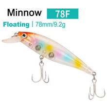 Fishing Lure 78mm 9.2g  Floating MINNOW Hard Lure  Artificial Mnnow Wobblers Black Bass Jerbait Perch Bass Lure 2024 - buy cheap