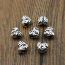 Lote de 10 unids/lote de abalorios de Metal de 5mm, abalorios tibetanos separados de plata para la fabricación de joyas, para pulseras y abalorios hechos a mano 2024 - compra barato