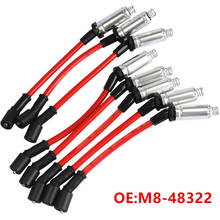 Cables de bujía de encendido de alto rendimiento, M8-48322 para CHEVY Silverado 1500-2500 LS1 VORTEC 4.8L 5.3L 6.0L Grand, 8 unids/lote 2024 - compra barato